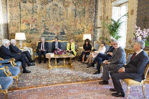 La delegazione FVG ricevuta al Quirinale dal presidente della Repubblica, Sergio Mattarella
